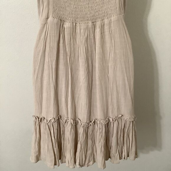 The Post Tiered Feminine Romantic Cottagecore Ruffle Babydoll Fairy Mini Dress L - Picture 8 of 12